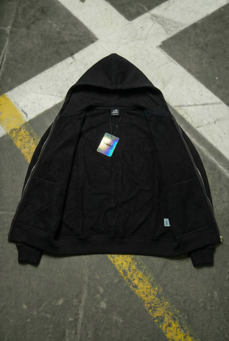 Corteiz Superior Royale Zip Hoodie - "Black/Yellow"