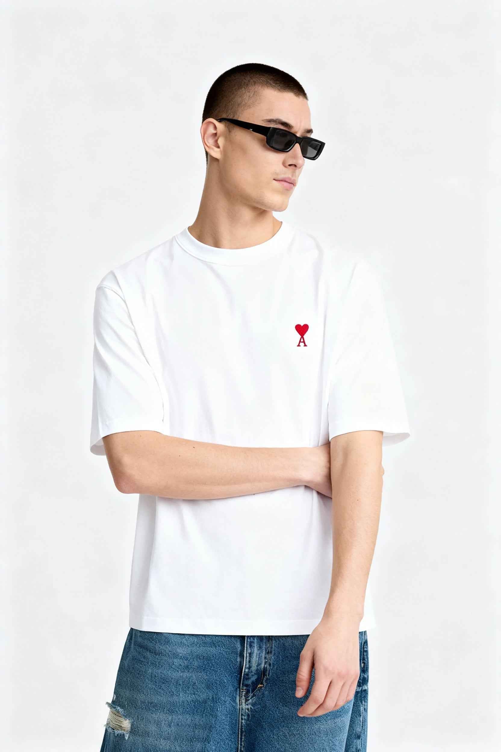 Ami De Coeur Organic Cotton white Tee