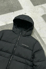 Calvin Klein Jeans Hooded Puffer Jacket - Black
