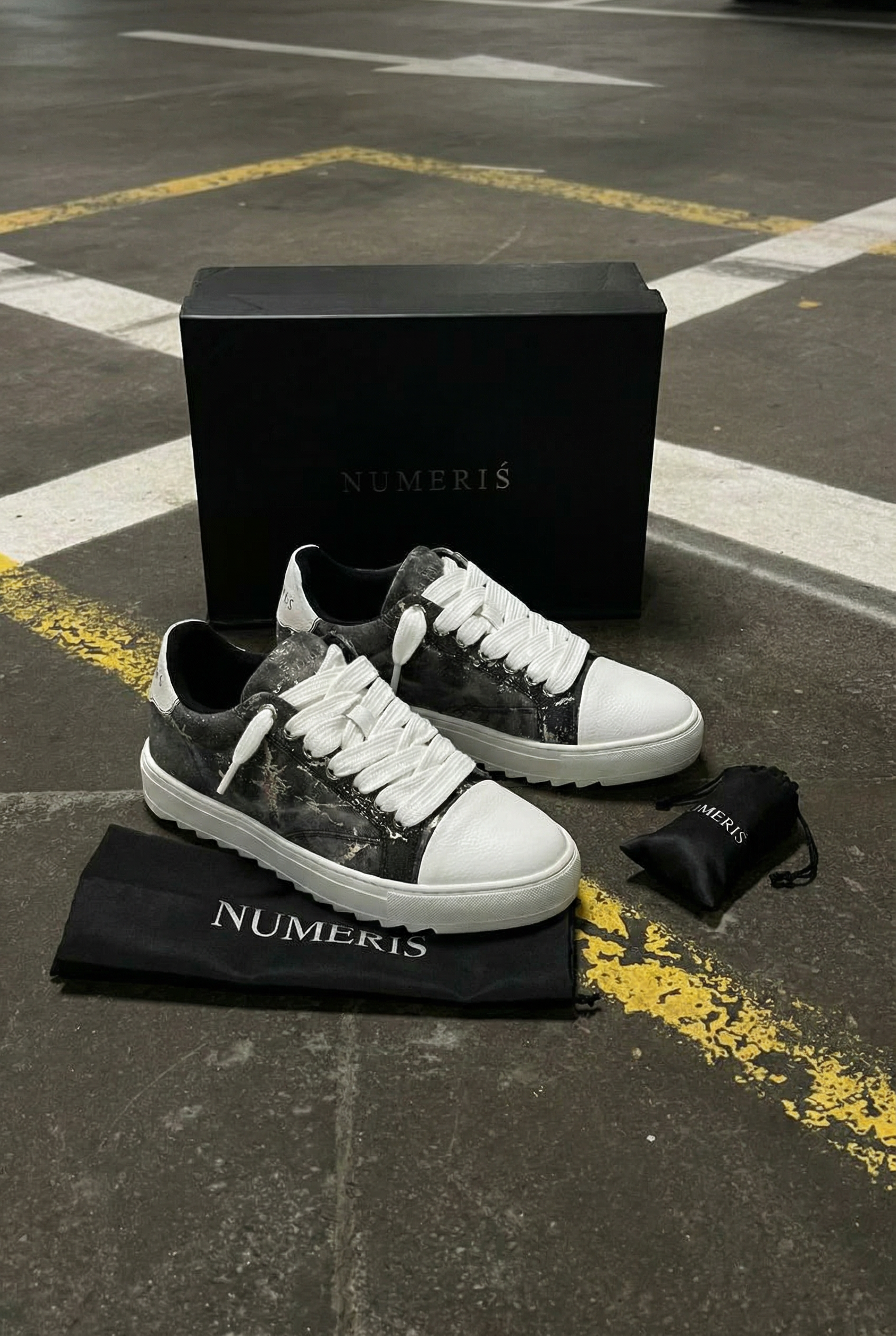Numeris Atelier Pigment Sneakers - Black | Editorialist