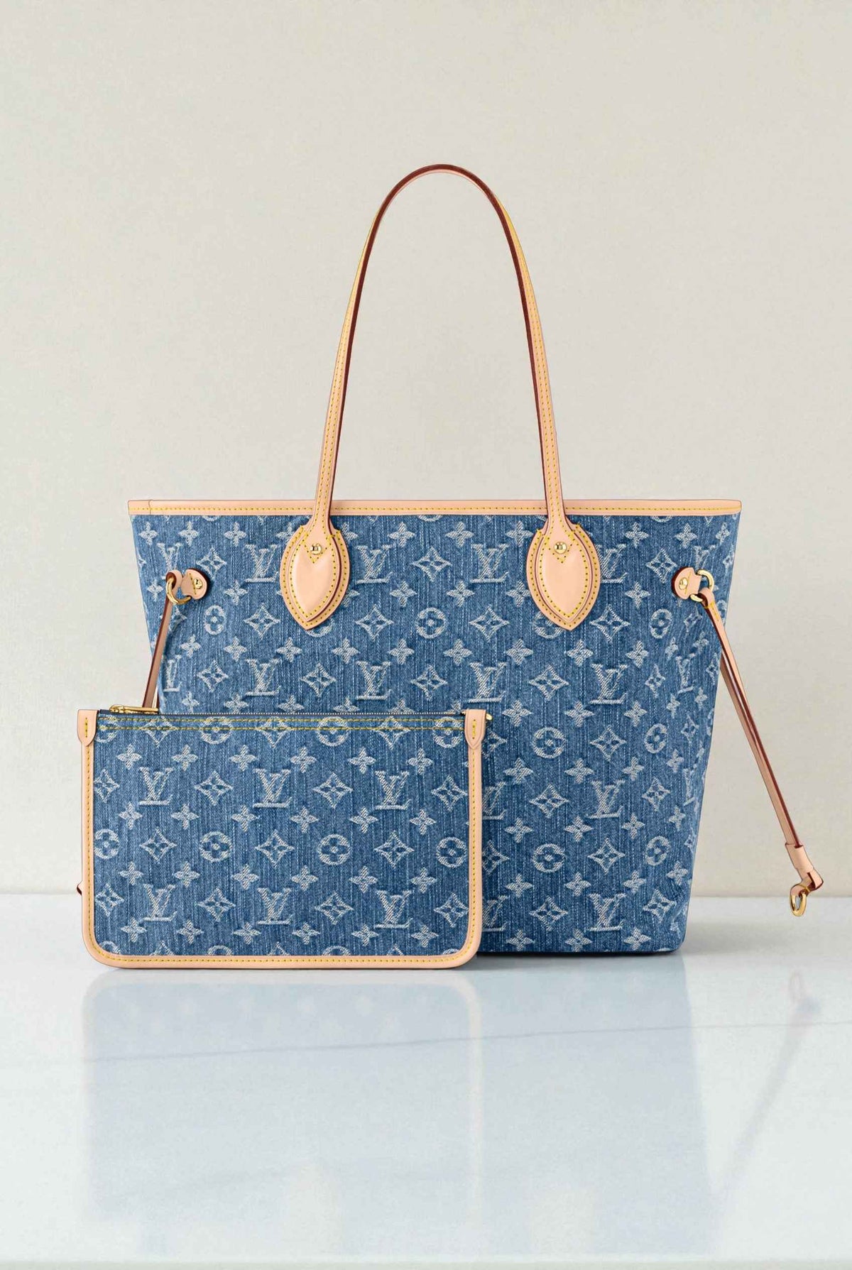 Louis V - Neverfull MM Monogram Denim