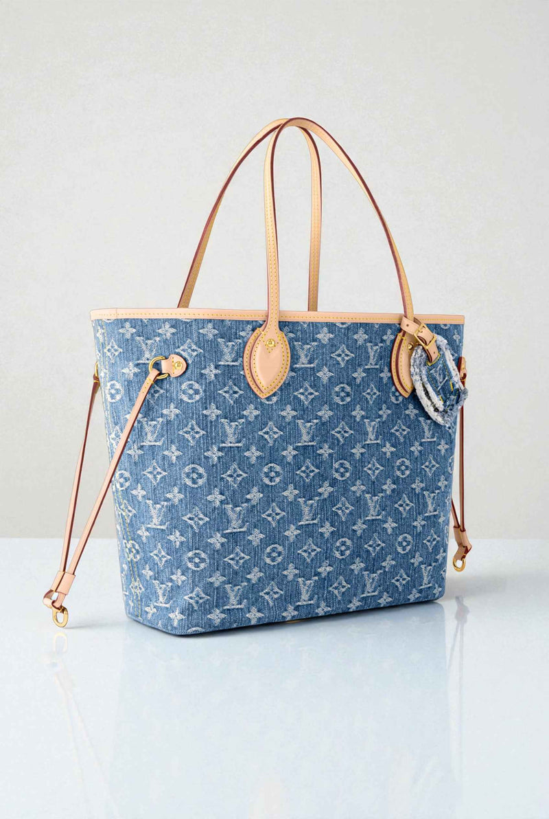 Louis V - Neverfull MM Monogram Denim