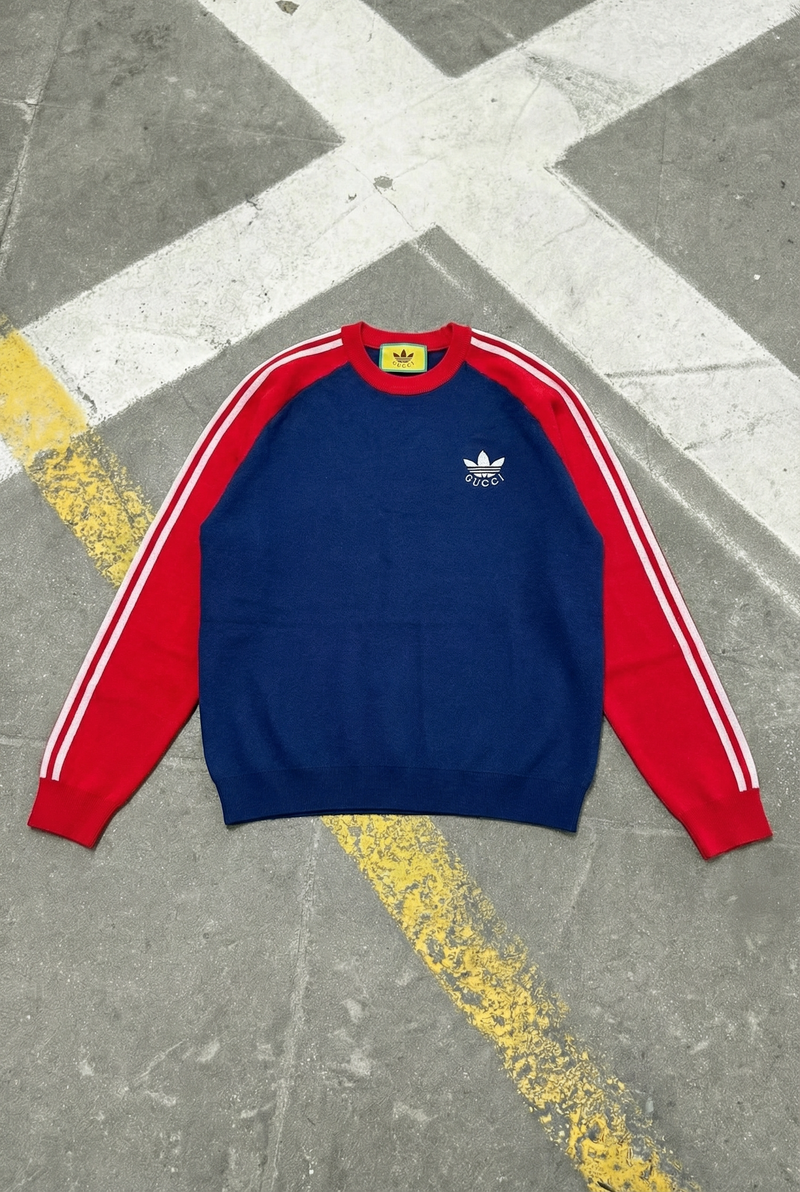 Gucci x adidas Long Sleeve - Bleu/Red