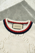 Gucci GG-intarsia cotton jumper