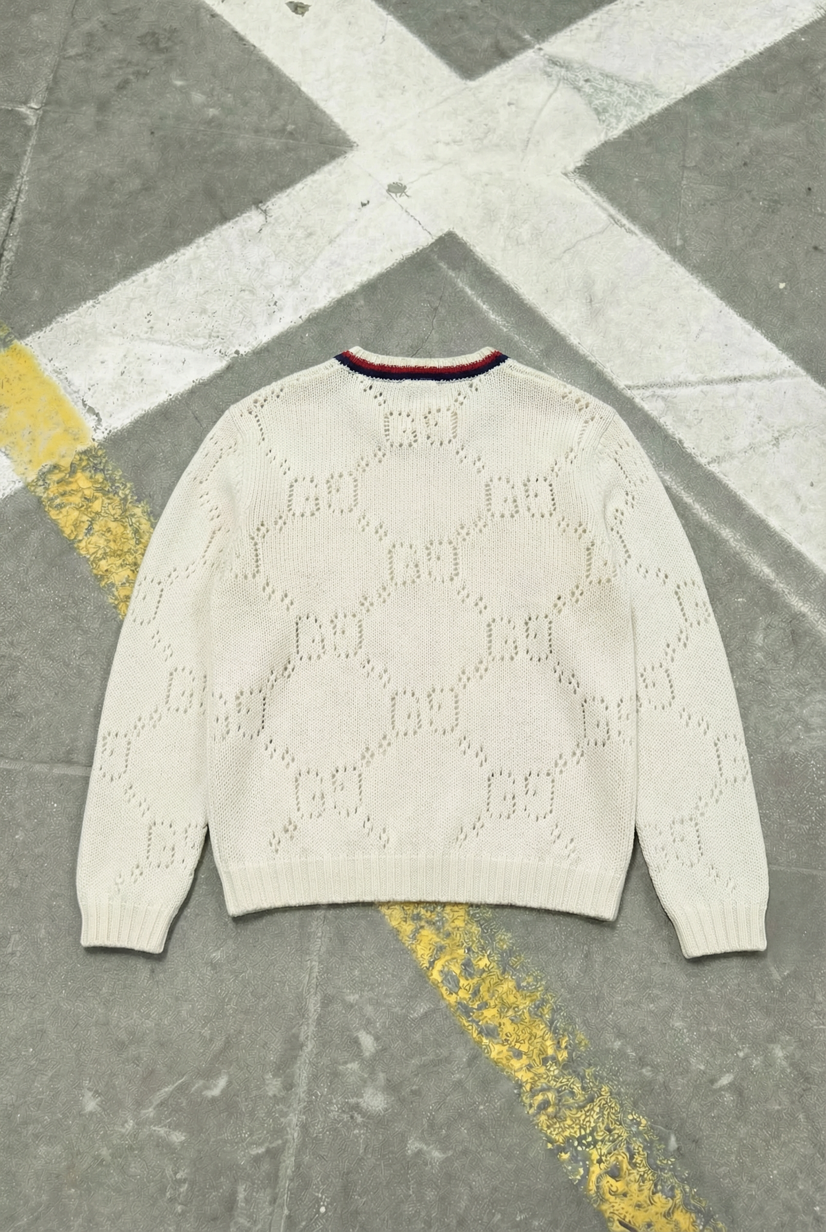 Gucci GG-intarsia cotton jumper