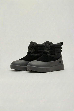 UGG Classic Mini Lace-Up Weather Boot - Black