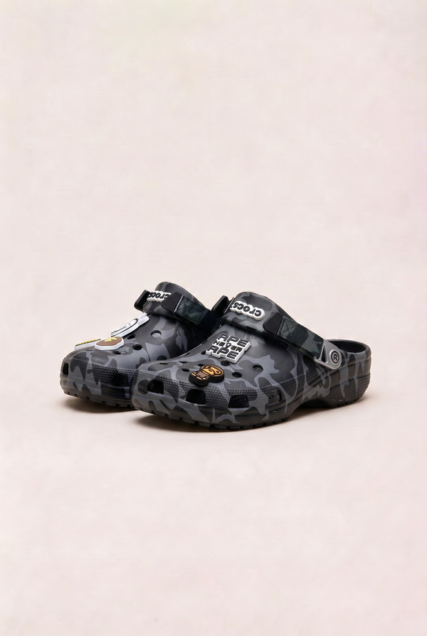 Crocs X A Bathing Ape ABC
Camo - Black