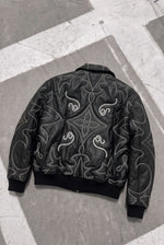 LOUIS VUITTON Western Stitch Leather Blouson – Black – back