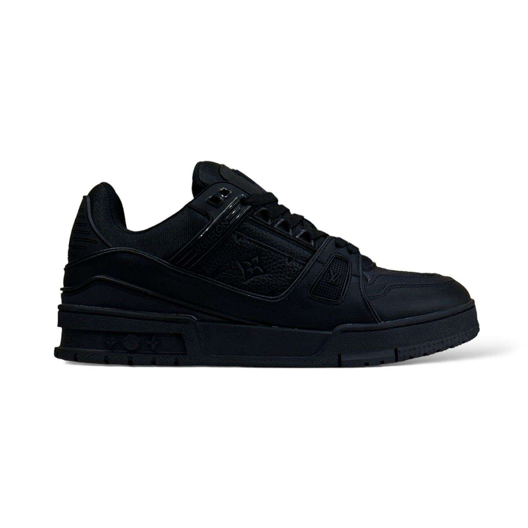 LV TRAINER BLACK LEATHER - MAGIC CITY