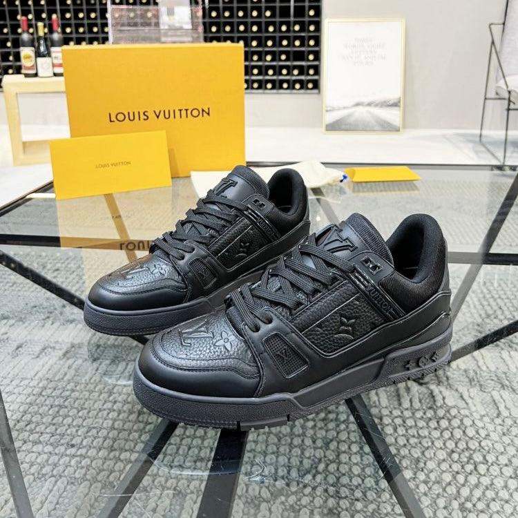 LV TRAINER BLACK LEATHER - MAGIC CITY