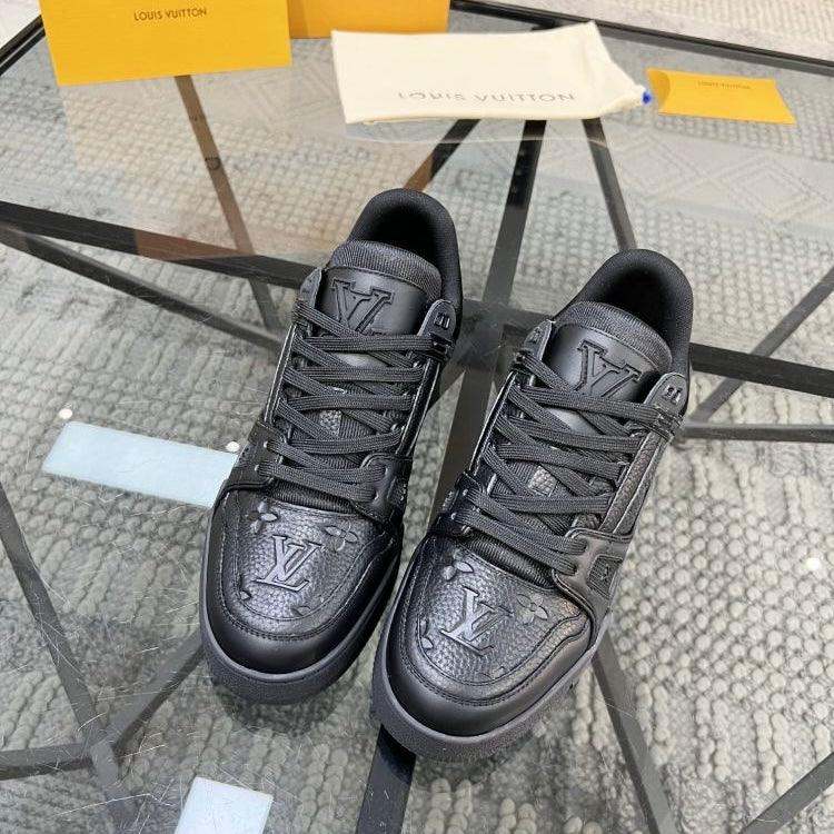 LV TRAINER BLACK LEATHER - MAGIC CITY