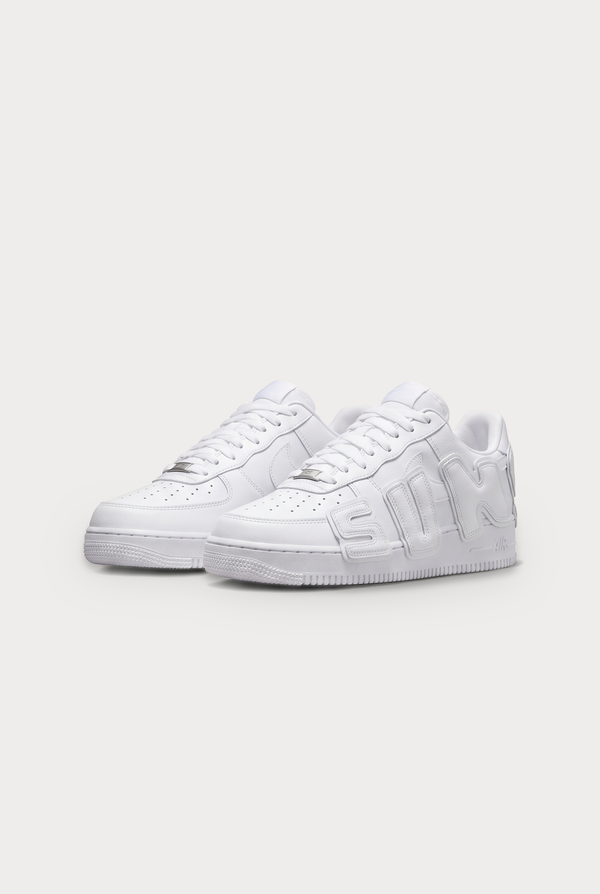 Cactus Plant Flea Market x Nike Air Force 1 Low Triple White - pair, front three-quarter view