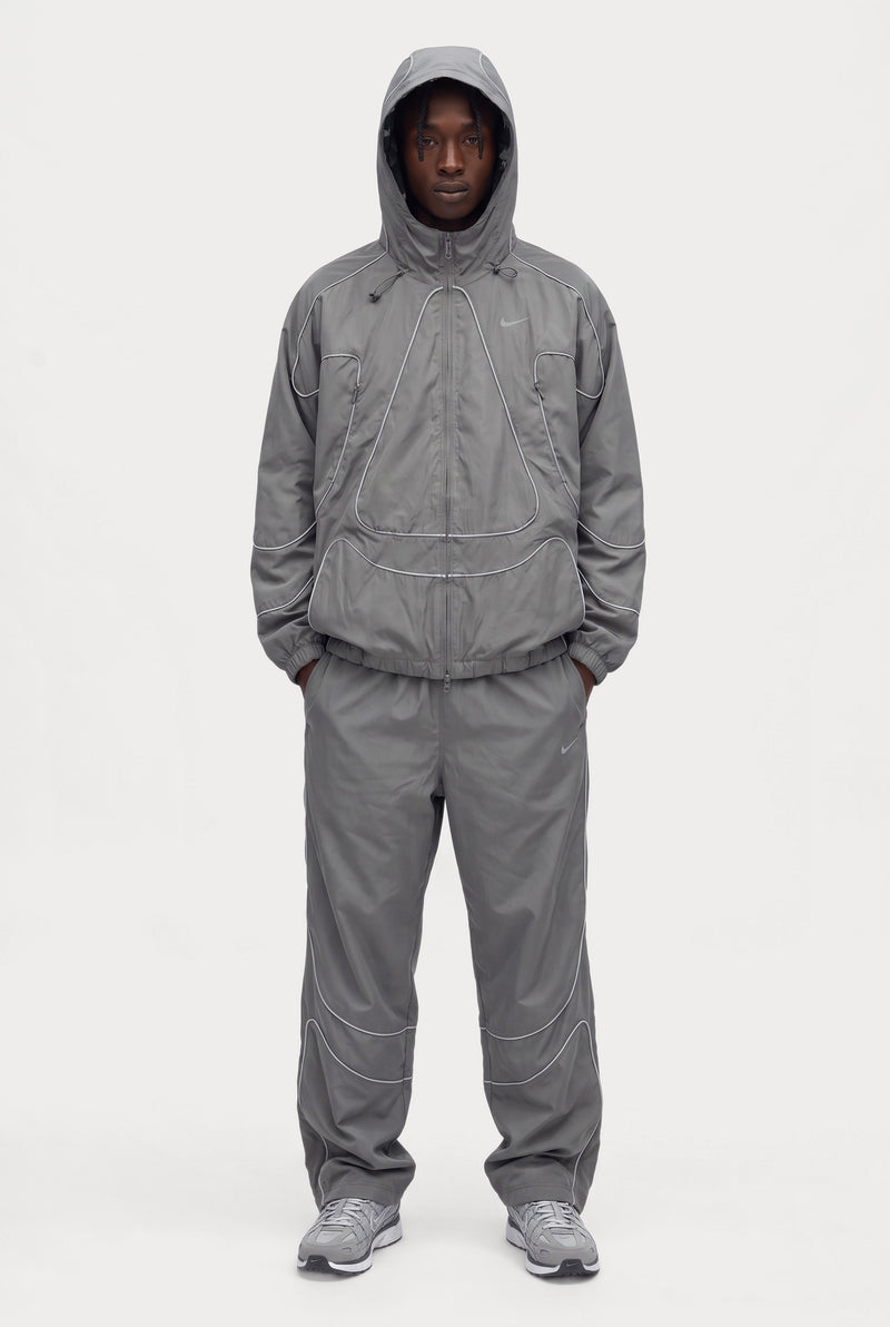 Corteiz x Nike NRG Onyx Tracksuit - Grey, worn on model
