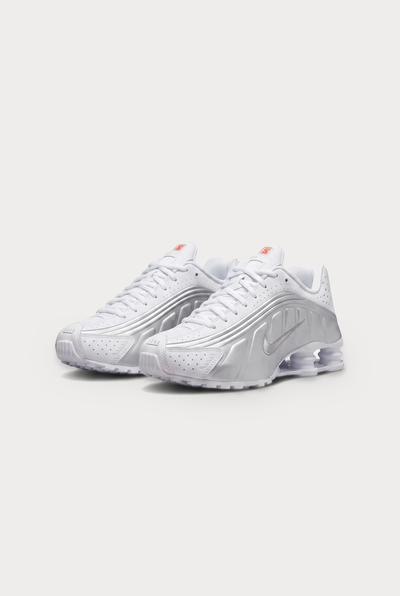 Nike Shox R4 – White Metallic Silver