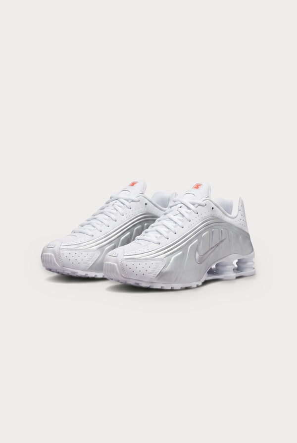 Nike Shox R4 – White Metallic Silver