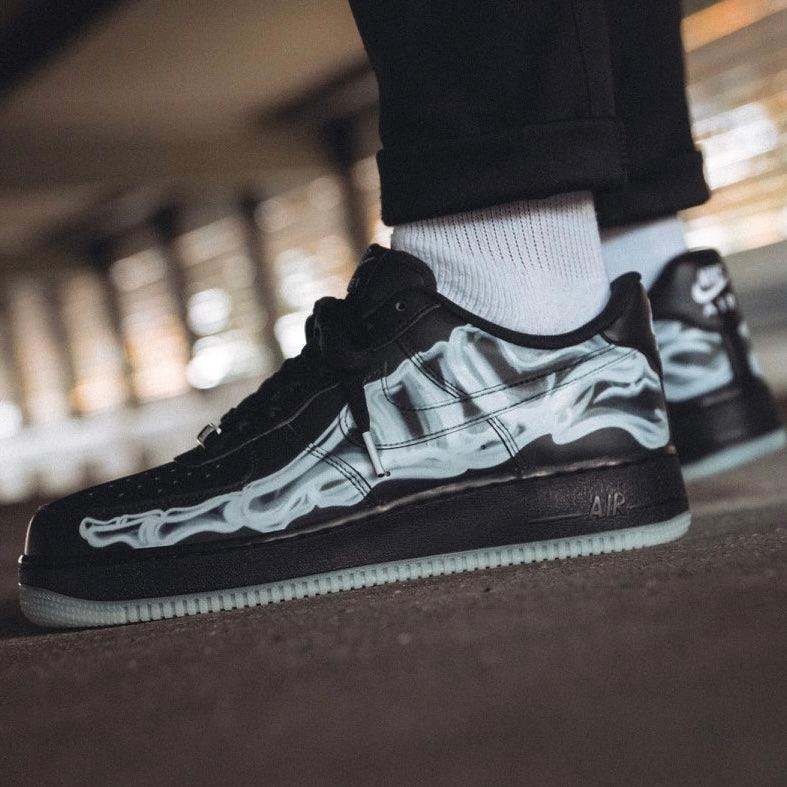 Nike Air Force 1 Low Black Skeleton - MAGIC CITY