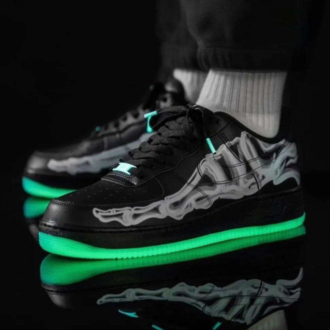 Nike Air Force 1 Low Black Skeleton - MAGIC CITY