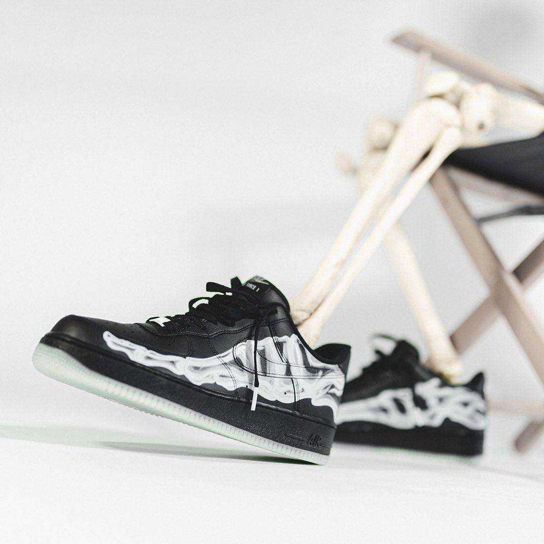 Nike Air Force 1 Low Black Skeleton - MAGIC CITY