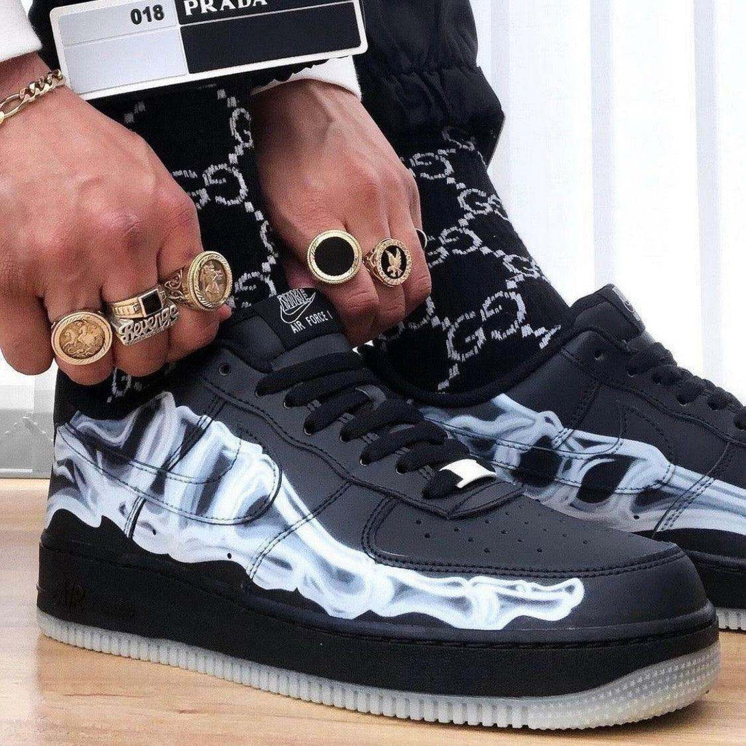 Nike Air Force 1 Low Black Skeleton - MAGIC CITY