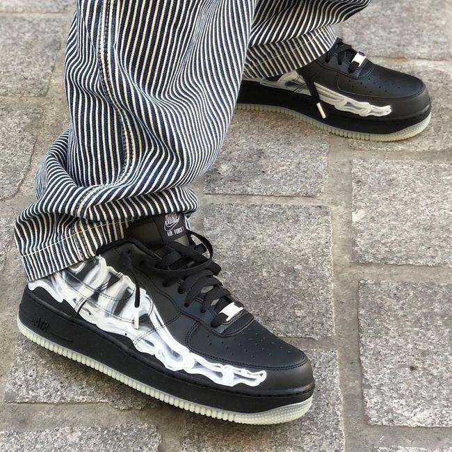 Nike Air Force 1 Low Black Skeleton - MAGIC CITY