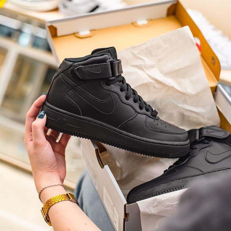 Nike Air Force 1 Mid '07 'Triple Black' - MAGIC CITY