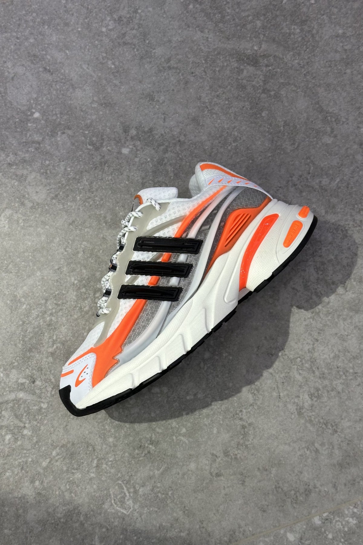 Pharrell Williams x Adidas Adistar Jellyfish – Focus Olive/Core Black/Orange – side view