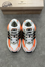Pharrell Williams x Adidas Adistar Jellyfish – Focus Olive/Core Black/Orange – front view