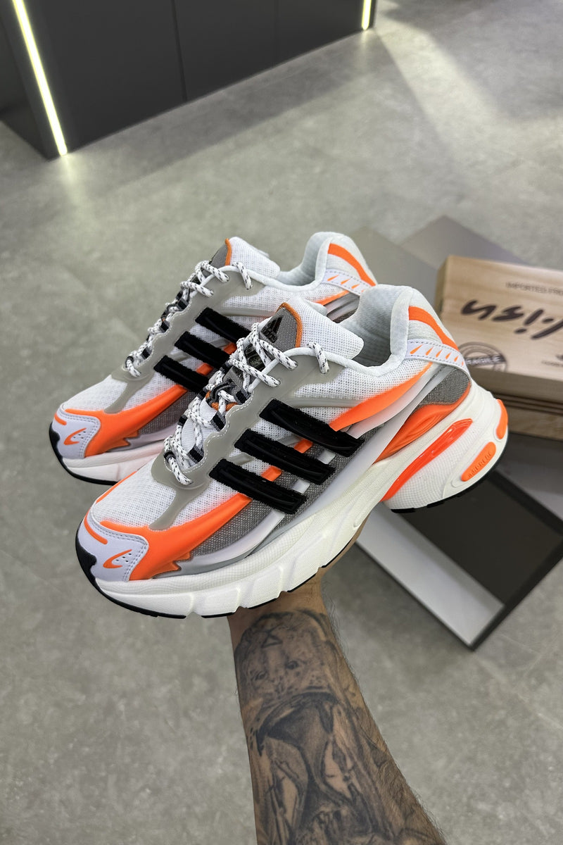 Pharrell Williams x Adidas Adistar Jellyfish – Focus Olive/Core Black/Orange – pair in hand