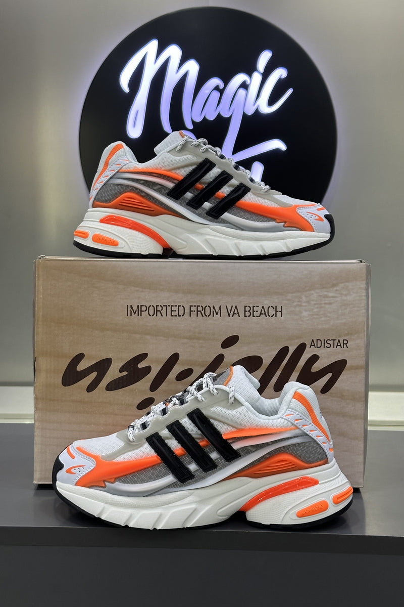 Pharrell Williams x Adidas Adistar Jellyfish – Focus Olive/Core Black/Orange – at Magic City store