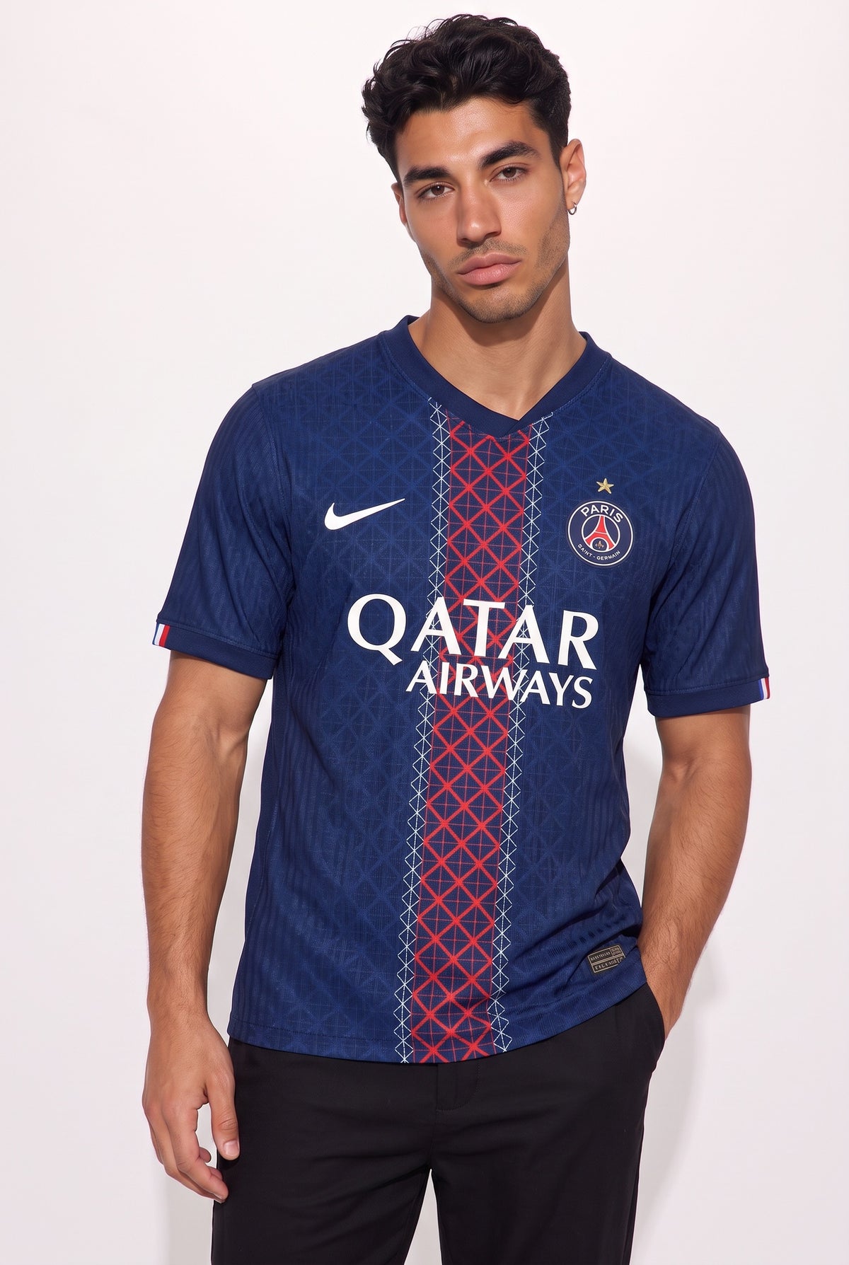 Paris Saint Germain 2025/26 home jersey - worn by model - MAGIC CITY