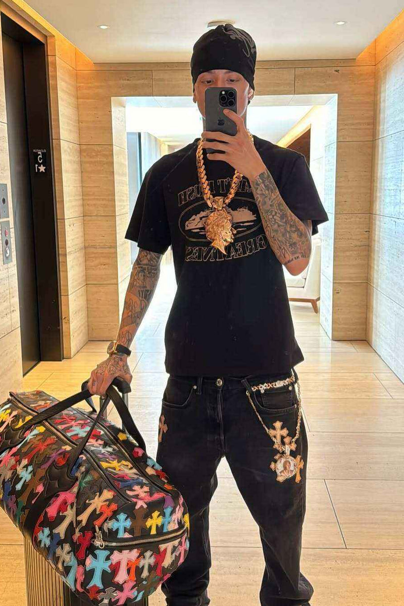 Corteiz × Cental Cee Can't Rush
Greatness Tee Black Men's - SS25 - MAGIC CITY