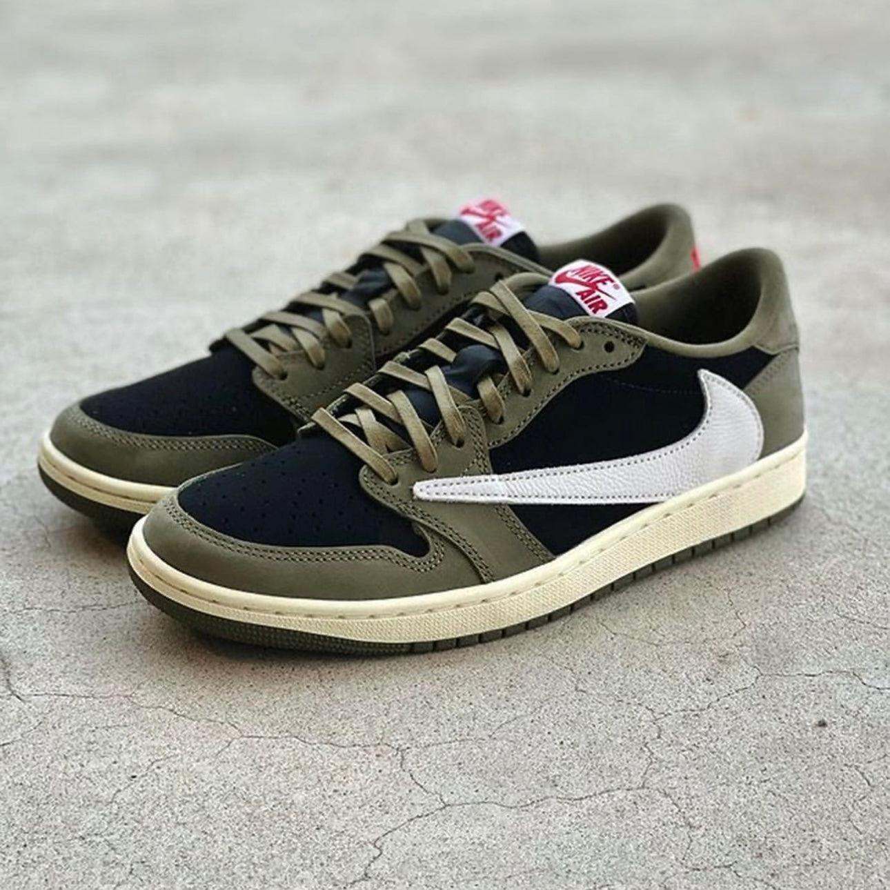 Travis Scott x Air Jordan 1 Low Black Olive | MAGIC CITY