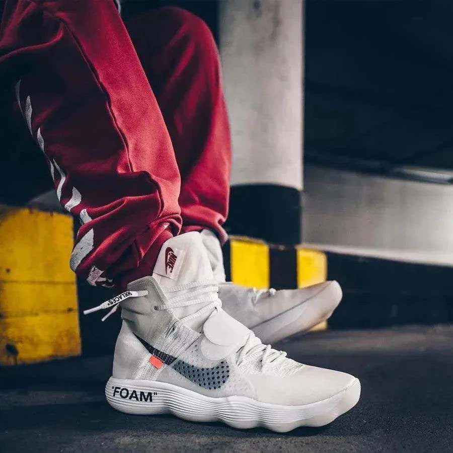 Nike React Hyperdunk Flyknit Off White