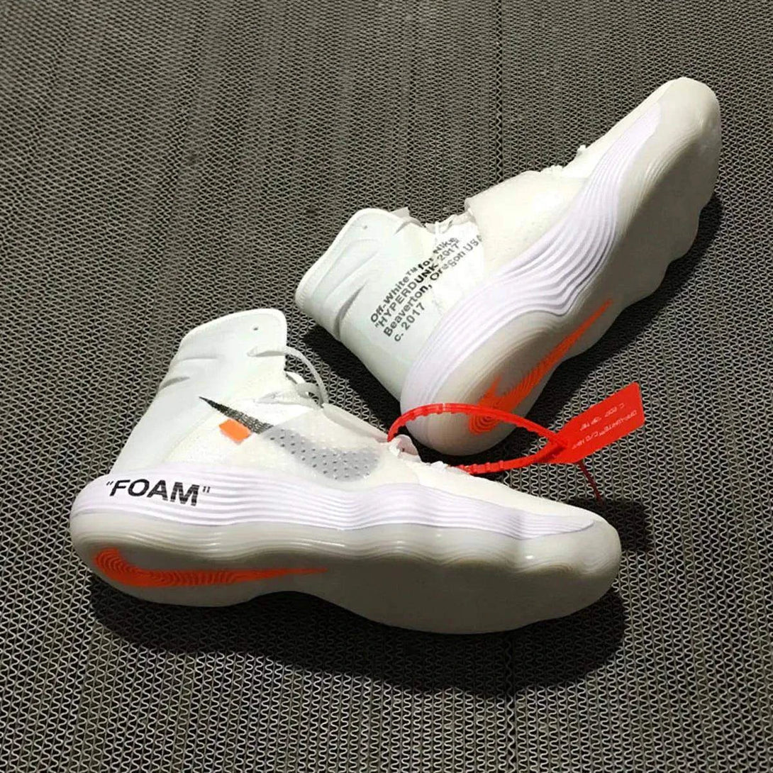 Nike React Hyperdunk Flyknit Off White