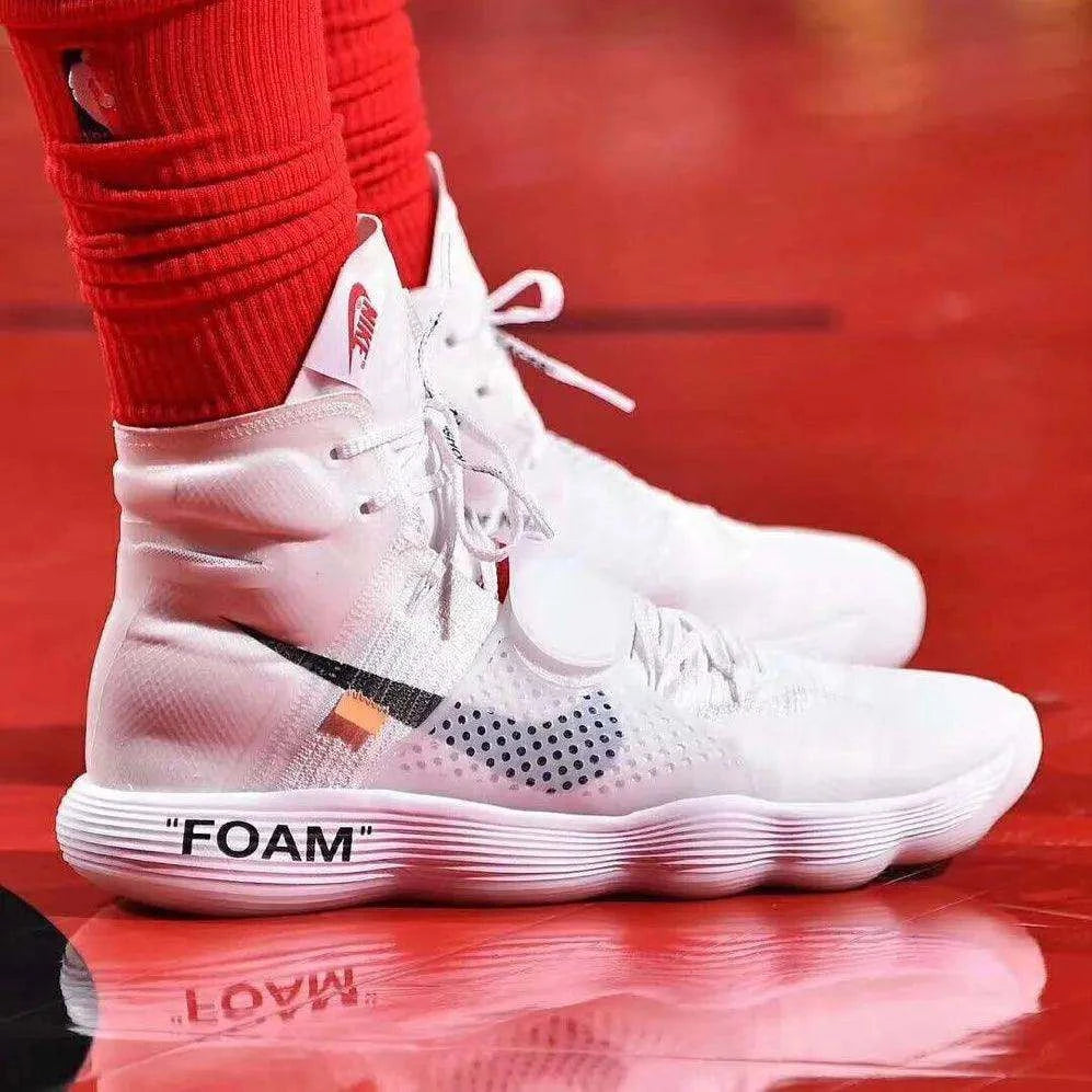 Nike React Hyperdunk Flyknit Off White