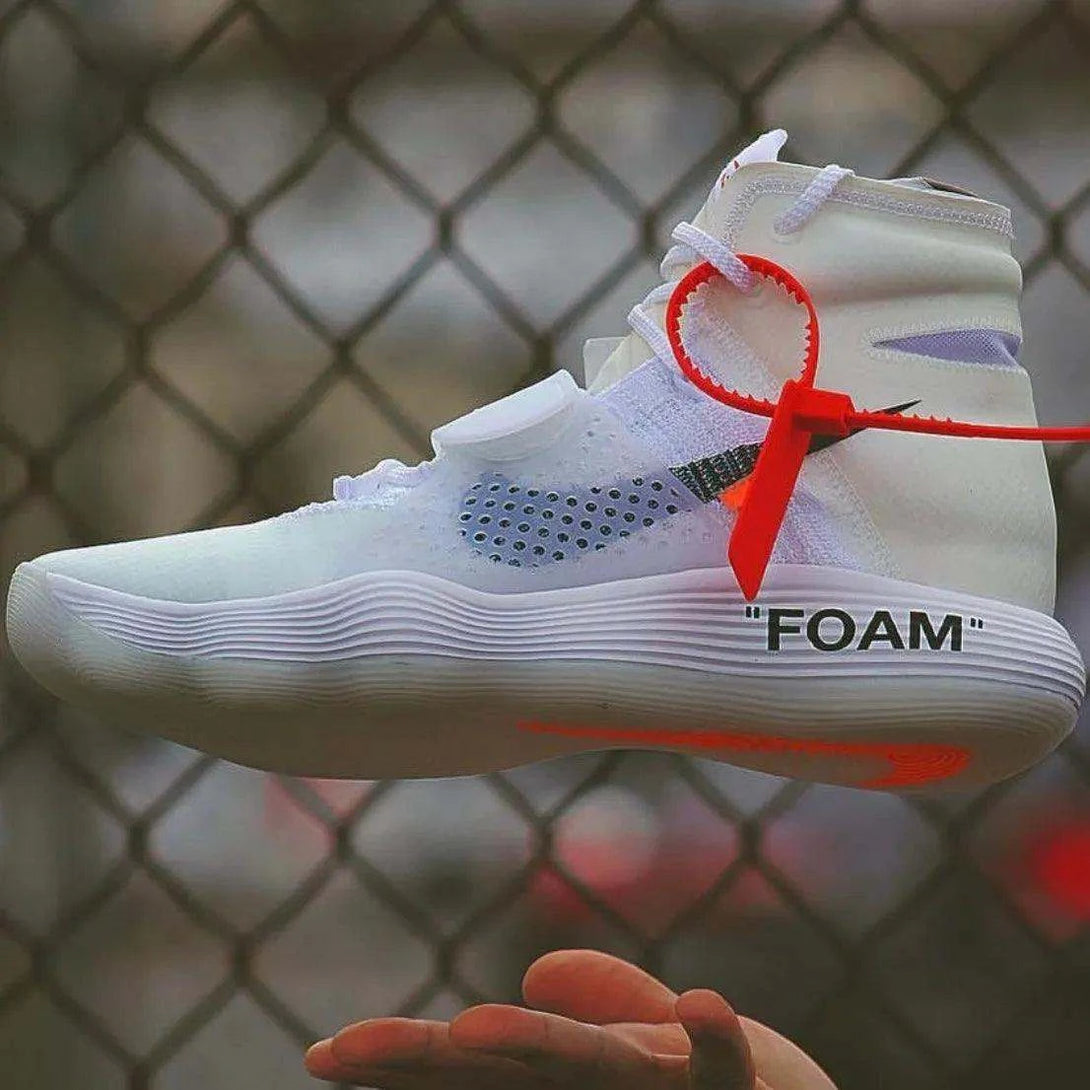 Nike react flyknit off white best sale