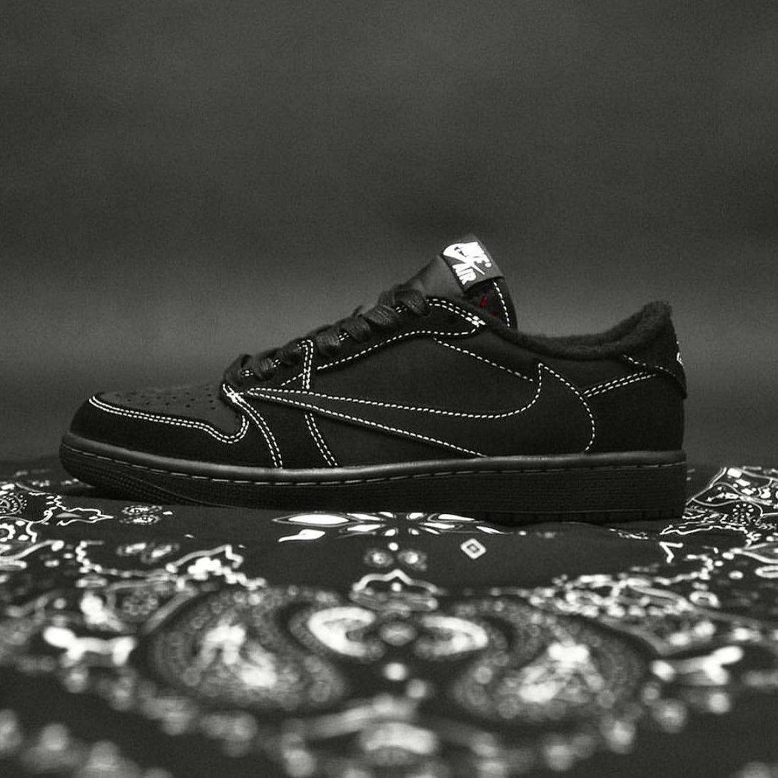 Travis Scott x Air Jordan 1 Low 'Black Phantom' - MAGIC CITY